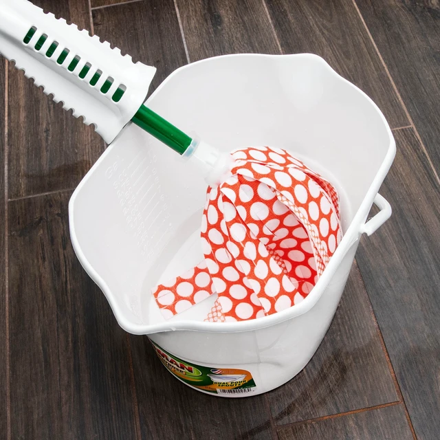 Alt view image 5 of 6 - Libman Wonder Mop with Washable Antibacterial Microfiber and Green Steel Handle