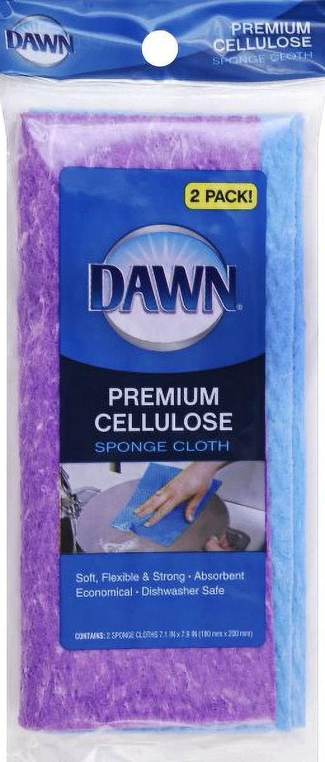 Alt view image 5 of 5 - Dawn License Cloth, 2 Ct Sponge Cloth