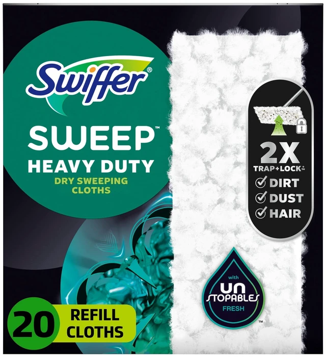 Main image of Swiffer Hair Magnet Heavy Duty Refills Floor Cleaner Unstopables Fresh Scent 20 Count