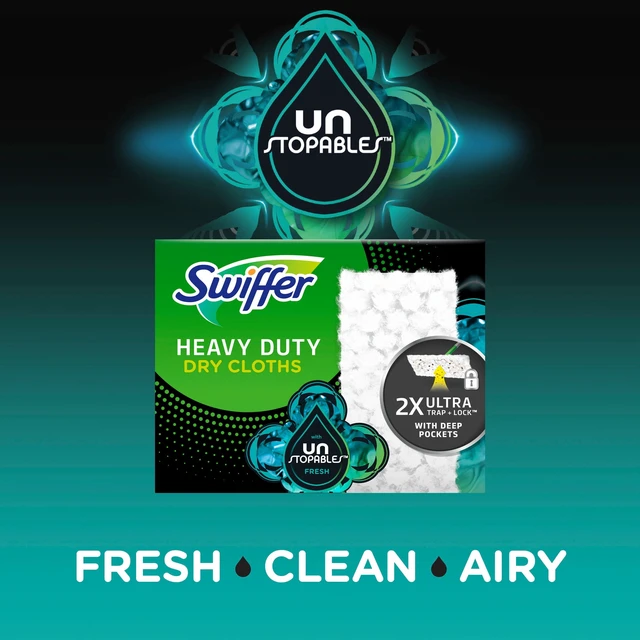 Alt view image 3 of 6 - Swiffer Hair Magnet Heavy Duty Refills Floor Cleaner Unstopables Fresh Scent 20 Count