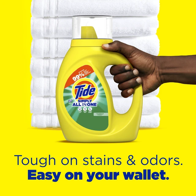 Alt view image 5 of 6 - Tide Simply Liquid Laundry Detergent Daybreak Fresh 64 Loads 84 fl oz