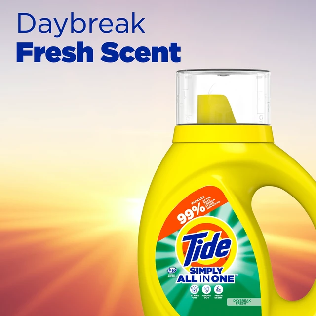 Alt view image 6 of 6 - Tide Simply Liquid Laundry Detergent Daybreak Fresh 64 Loads 84 fl oz