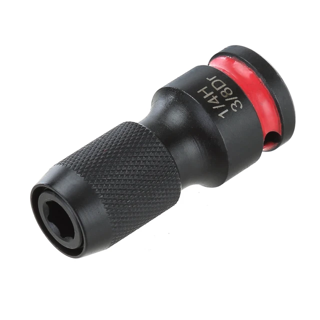 Alt view image 6 of 6 - Hyper Tough Quick-Release Impact Adapter 2-Pack, 3/8in Drive to 1/4in Hex Female Socket