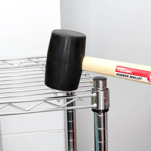Alt view image 6 of 6 - Hyper Tough TH70020A 16 oz Rubber Mallet with Wood Handle (3 Pack)