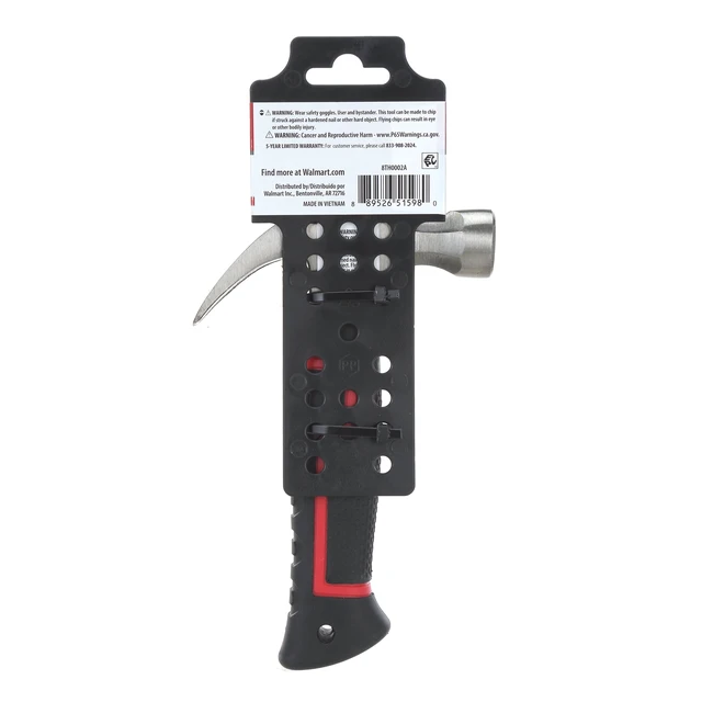 Alt view image 5 of 7 - Hyper Tough 10oz Stubby Claw Hammer