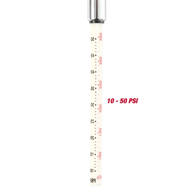 Alt view image 3 of 6 - Hyper Tough Tire Gauge 4020 (3-Pack) 10-50 PSI Steel