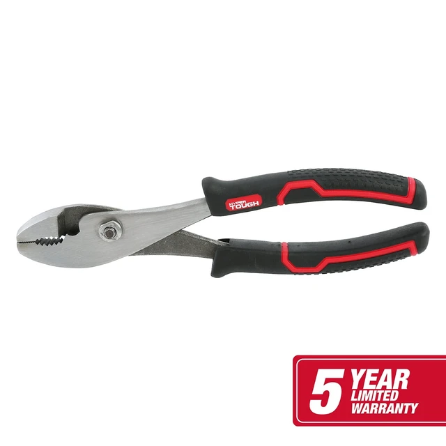 Alt view image 3 of 6 - Hyper Tough 5174V 8-Inch Slip Joint Pliers with Ergonomic Comfort Grips, Black