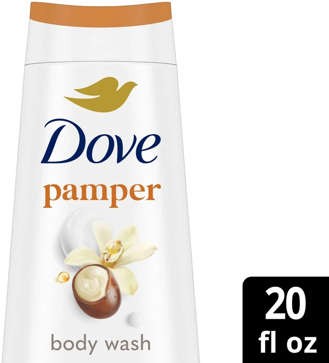 Alt view image 4 of 5 - Dove Body Wash 24hr Lotion-Soft Skin, Shea Butter & Vanilla, Moisturizing Skin Cleanser, No Sulfates, No Parabens, 20 fl oz