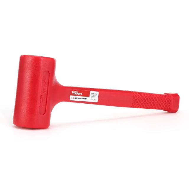 Alt view image 4 of 6 - Hyper Tough 2 lb Non-Marring Dead Blow Hammer with Poly Face and Non-Slip Handle