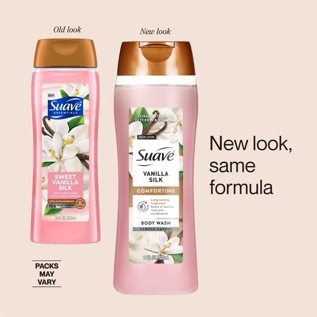 Alt view image 2 of 6 - Suave Vanilla Silk Moisturizing Body Wash with Glycerin and Vitamin E, 18 FL OZ