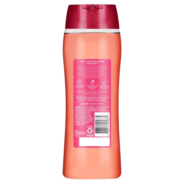 Alt view image 6 of 6 - Suave Wild Cherry Blossom Moisturizing Body Wash with Glycerin & Vitamin E, 18 FL OZ