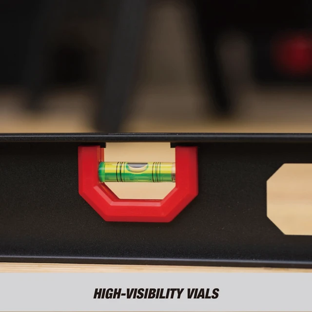 Alt view image 4 of 6 - Hyper Tough 24-Inch Aluminum I-Beam Level