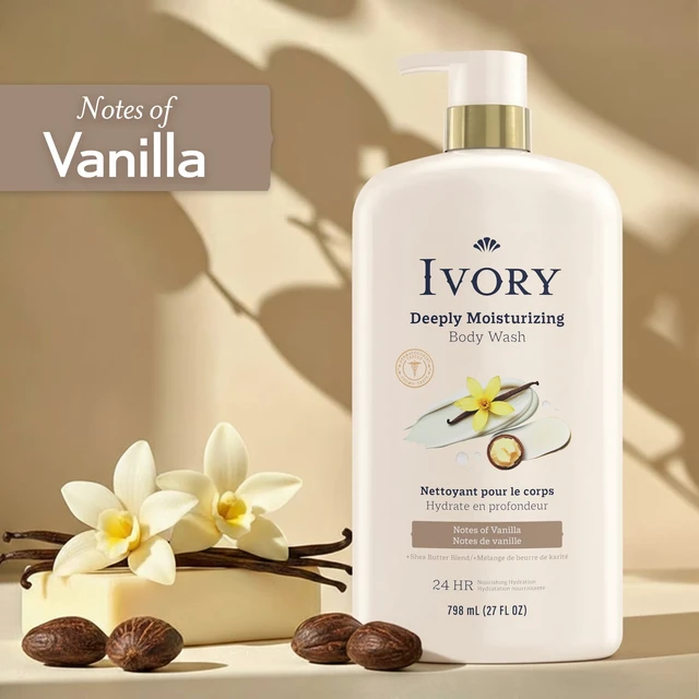 Alt view image 5 of 5 - Ivory Deeply Moisturizing Body Wash, Vanilla Scent, 27 fl oz