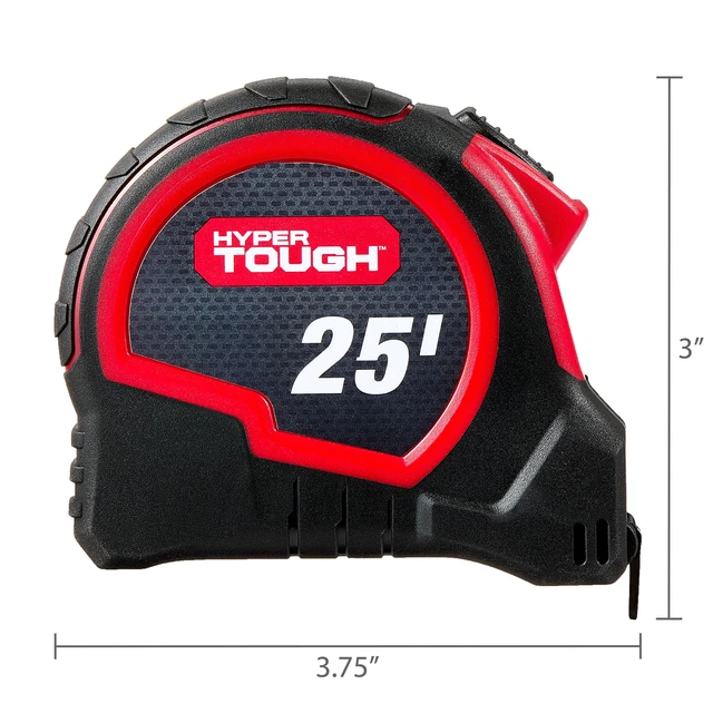 Alt view image 4 of 7 - Hyper Tough 25ft Self Lock Steel Tape Measure