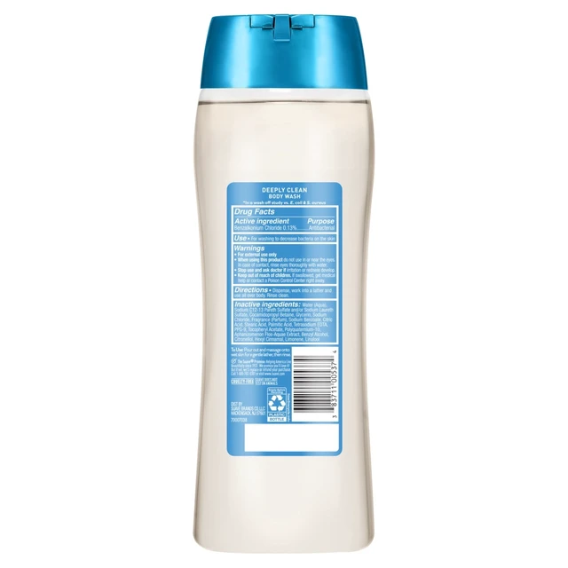 Alt view image 5 of 6 - Suave Deeply Clean Antibacterial Body Wash with Glycerin and Vitamin E, 18 fl oz