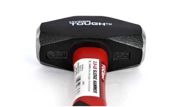 Alt view image 4 of 6 - Hyper Tough 2.5lb Small Sledge Hammer Fiberglass Handle with Comfort Grip