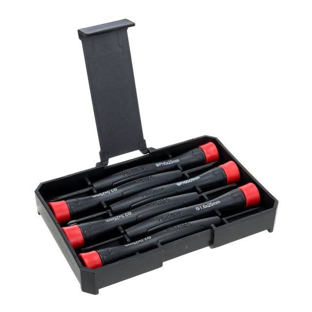Alt view image 6 of 6 - Hyper Tough TS85150N 6-Piece Precision Screwdriver Set with Multiple Tips and Storage Case