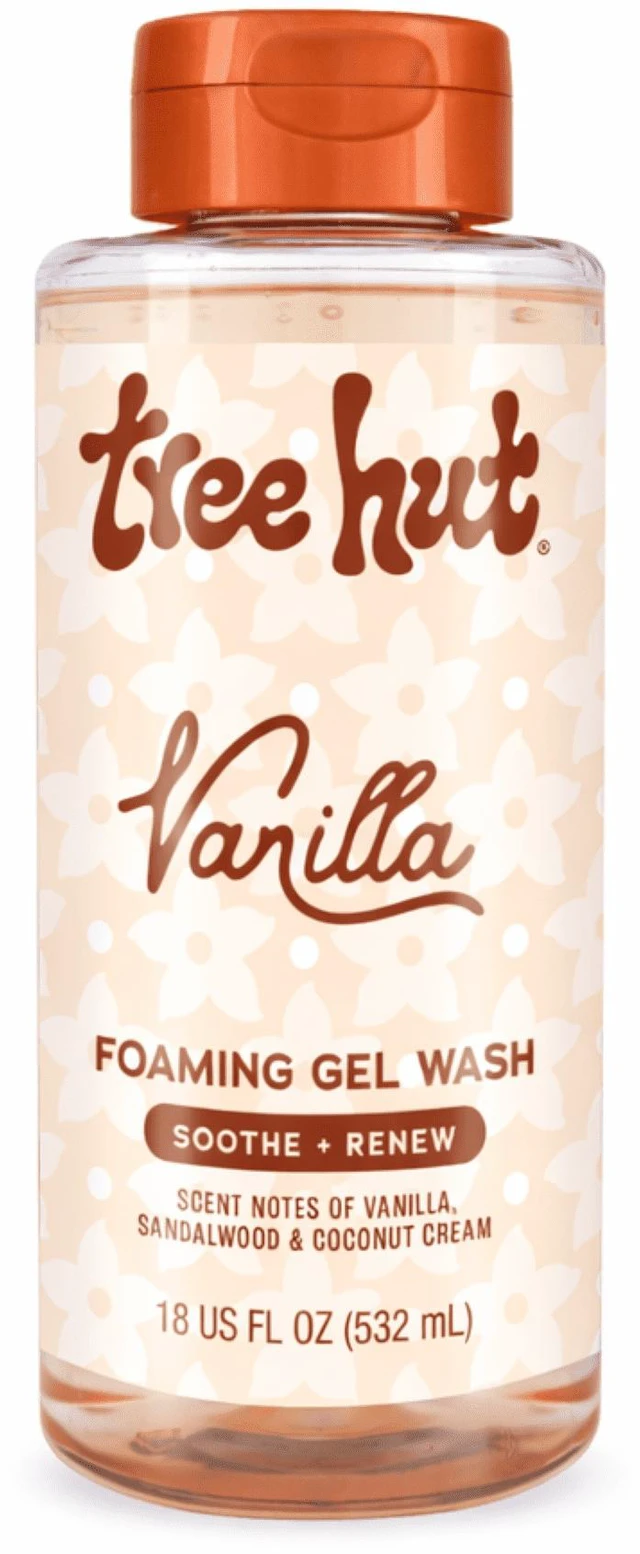 Main image of Tree Hut Vanilla Soothing Foaming Gel Body Wash, 18 Fl Oz