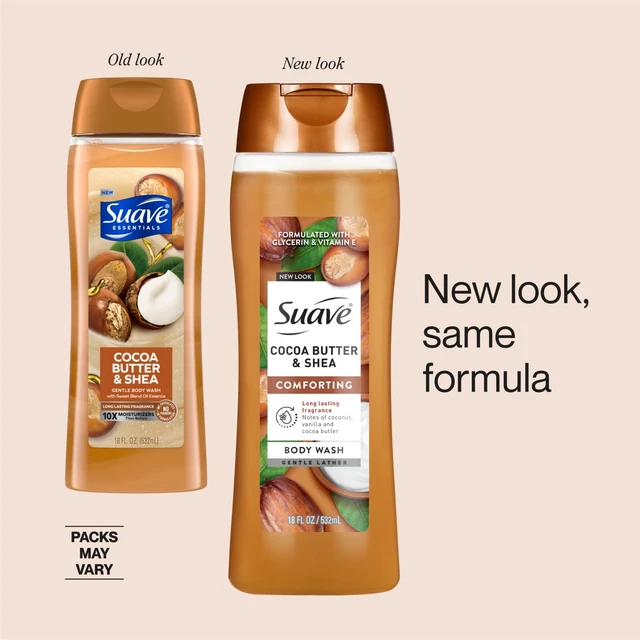 Alt view image 5 of 6 - Suave Cocoa Butter + Shea Moisturizing Body Wash with Glycerin & Vitamin E, 18FL OZ