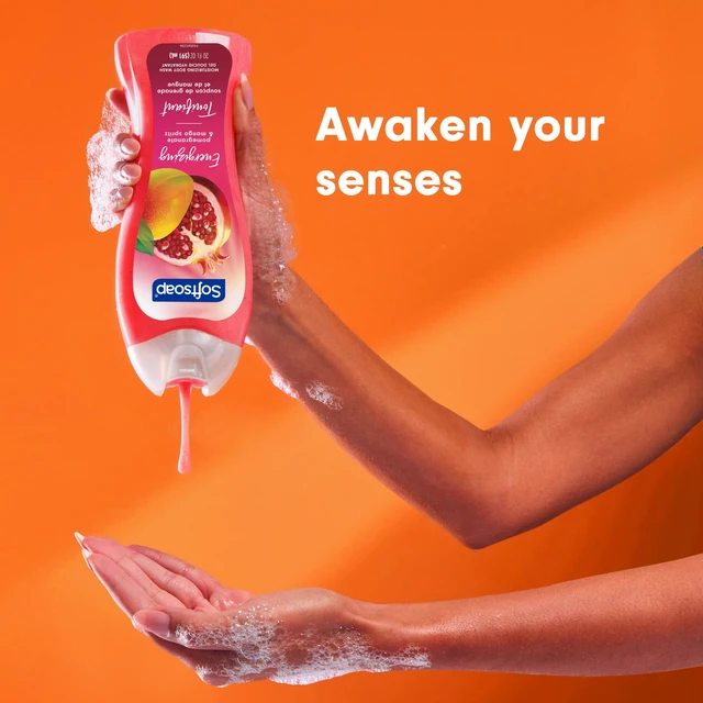 Alt view image 6 of 6 - Softsoap Energizing Moisturizing Body Wash, Pomegranate and Mango Spritz Scent, 20floz
