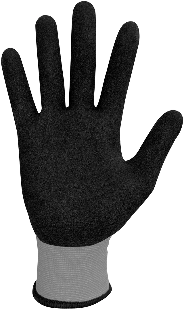Alt view image 6 of 6 - Hyper Tough Performance Grip Gloves, ANSI Cut Resistant, Nitrile, Nylon, Spandex, Gray, X-Large