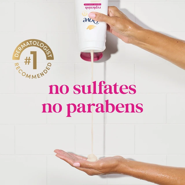 Alt view image 2 of 6 - Dove Body Wash 24hr Lotion-Soft Skin Replenish Dragon Fruit & Coconut Cream Moisturizing Skin Cleanser, No Sulfates, No Parabens, 20 fl oz