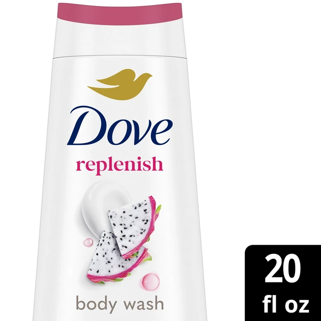 Alt view image 5 of 6 - Dove Body Wash 24hr Lotion-Soft Skin Replenish Dragon Fruit & Coconut Cream Moisturizing Skin Cleanser, No Sulfates, No Parabens, 20 fl oz