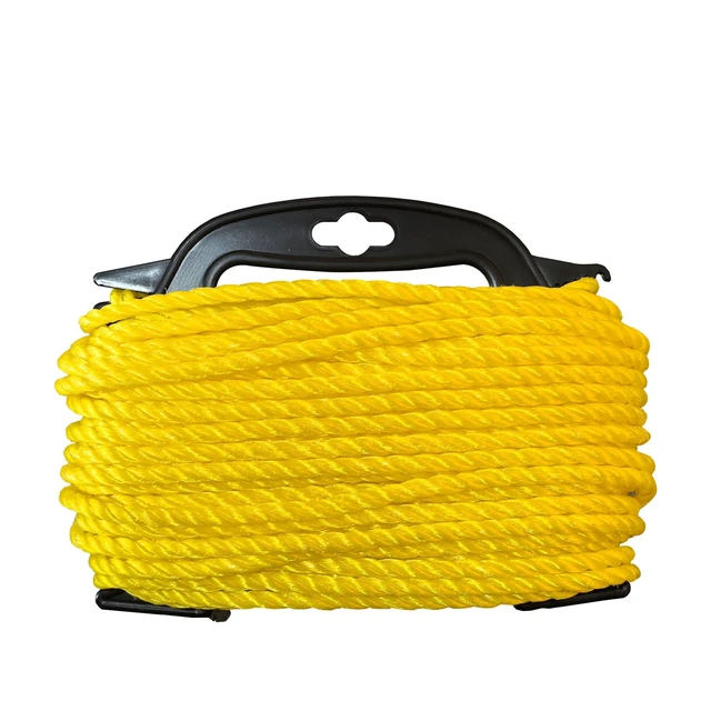 Alt view image 3 of 6 - Hyper Tough 1/4in x 100ft Polypropylene Twisted Rope, Yellow, 1 Each