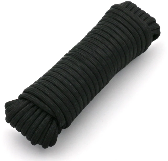 Alt view image 2 of 6 - Hyper Tough 1100 Paracord 7/32 In x 50 Ft Black