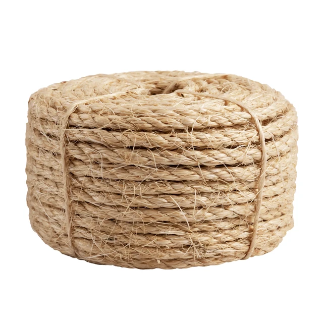 Alt view image 5 of 6 - Hyper Tough Sisal Twisted Rope, 1/4in x 100ft, Natural, 1 Each