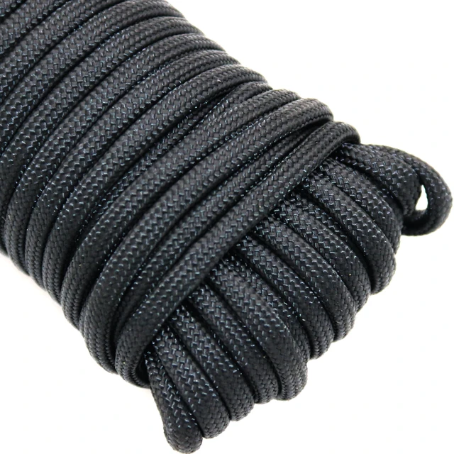 Alt view image 2 of 5 - Hyper Tough 5/32in x 50ft 550 Paracord Black