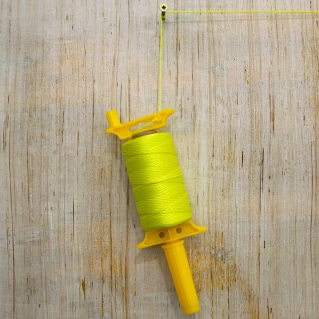 Alt view image 3 of 6 - Hyper Tough 18 Polypropylene Twisted Mason Twine 500ft with Winder, Yellow
