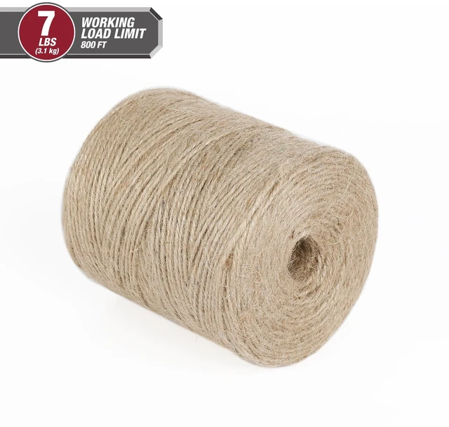 Alt view image 5 of 6 - Hyper Tough 800 Feet Jute Twine Natural