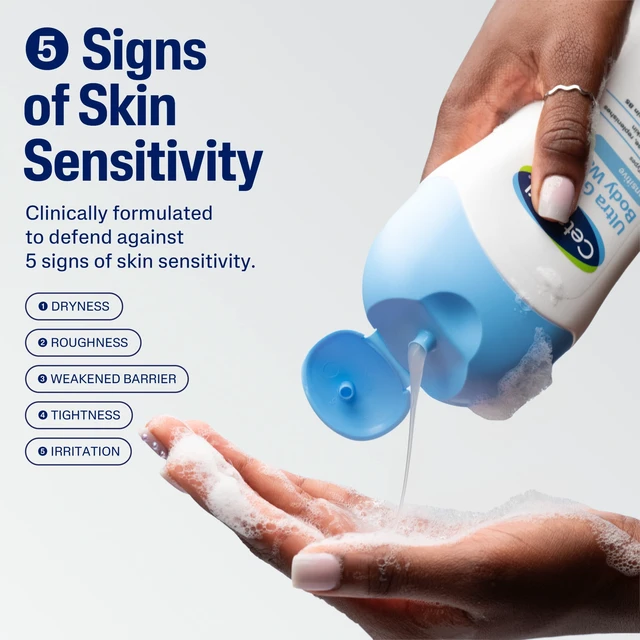 Alt view image 4 of 6 - Cetaphil Ultra Gentle Body Wash, Dry to Normal Sensitive Skin, Fragrance Free, 16.9 fl oz