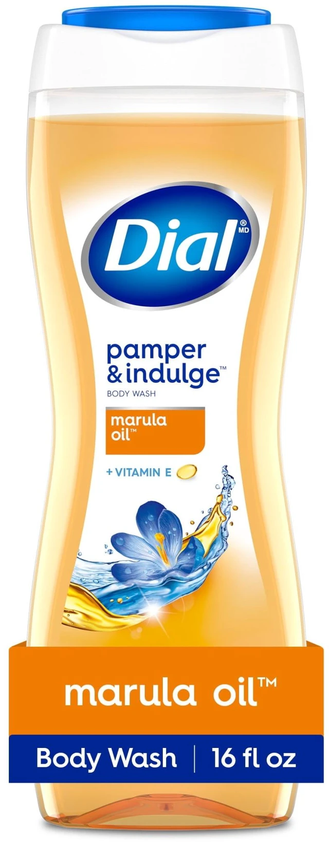 Main image of Dial Pamper & Indulge Body Wash with Marula Oil, Gentle on All Skin Types, 16 fl oz