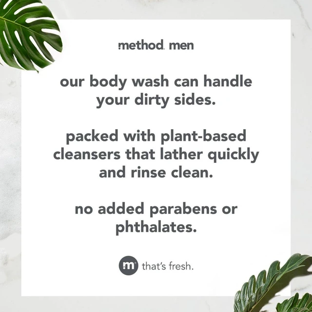 Alt view image 6 of 6 - Method Men Body Wash Glacier + Granite, 18 fl oz