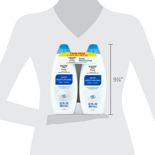 Alt view image 4 of 7 - Equate Beauty Deep Moisturizing Body Wash, 22 fl oz, 2 Pack