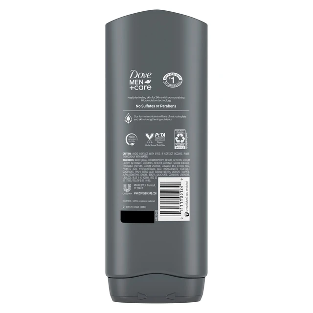 Alt view image 4 of 6 - Dove Men+Care Hydrating Clean Comfort Body and Face Wash with 24-Hour Nourishing Micromoisture Technology, 18 fl oz