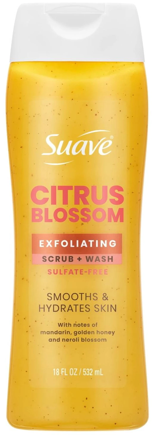 Main image of Suave Citrus Blossom Exfoliating Body Wash & Scrub with Glycerin & Vitamin E, 18 FL OZ