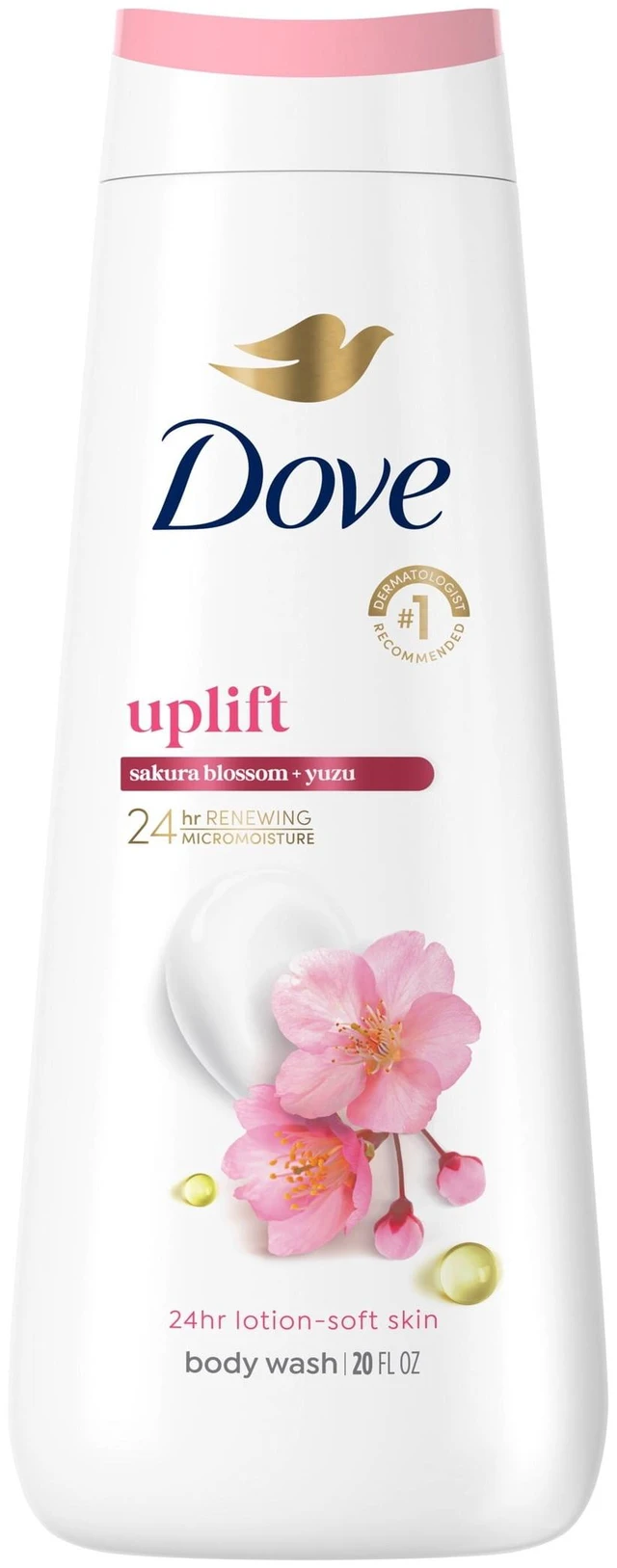 Main image of Dove Uplift Sakura Blossom & Yuzu Body Wash, Moisturizing, No Sulfates, No Parabens, 20 fl oz