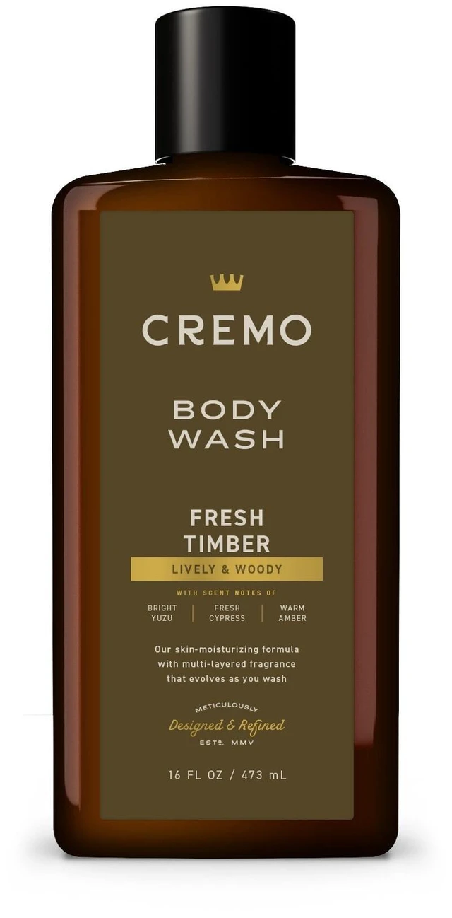 Main image of Cremo Men's Body Wash, Fresh Timber Scent, 16 fl oz