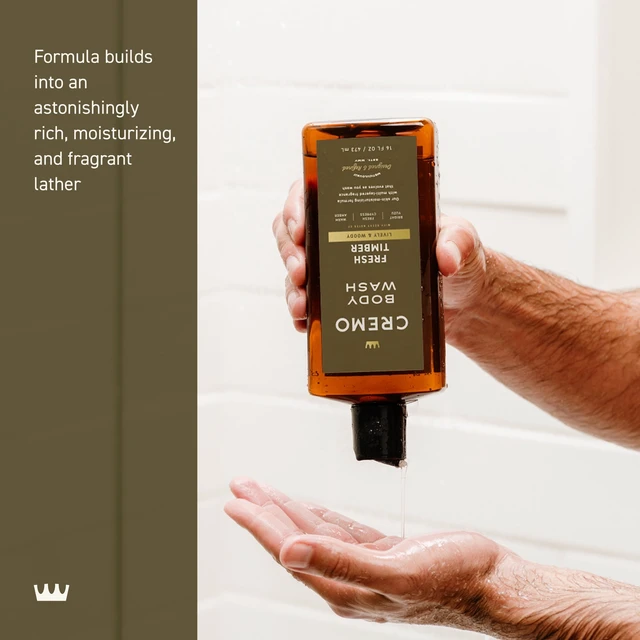 Alt view image 4 of 7 - Cremo Men's Body Wash, Fresh Timber Scent, 16 fl oz