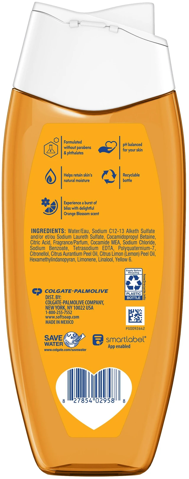 Alt view image 2 of 2 - Softsoap Moisturizing Body Wash pH Balanced Orange Blossom Scent 12 fl oz