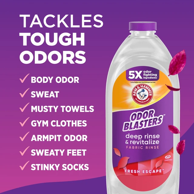 Alt view image 4 of 5 - ARM & HAMMER Odor Blasters Deep Rinse and Revitalize Fabric Rinse, Fresh Escape, 28 fl oz