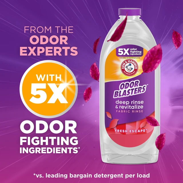 Alt view image 5 of 5 - ARM & HAMMER Odor Blasters Deep Rinse and Revitalize Fabric Rinse, Fresh Escape, 28 fl oz