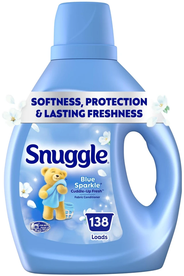 Main image of Snuggle Liquid Fabric Softener, Cuddle-Up Fresh Blue Sparkle, 138 Loads, 93.8 oz