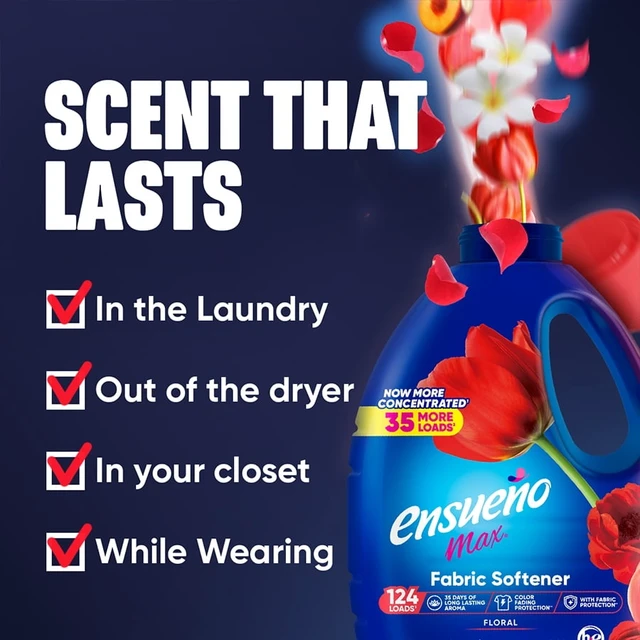 Alt view image 3 of 7 - Ensueno Max Liquid Fabric Softener, Floral, 105oz