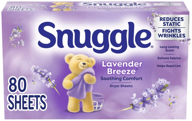 Main image of Snuggle Lavender Breeze Dryer Sheets 80 Count