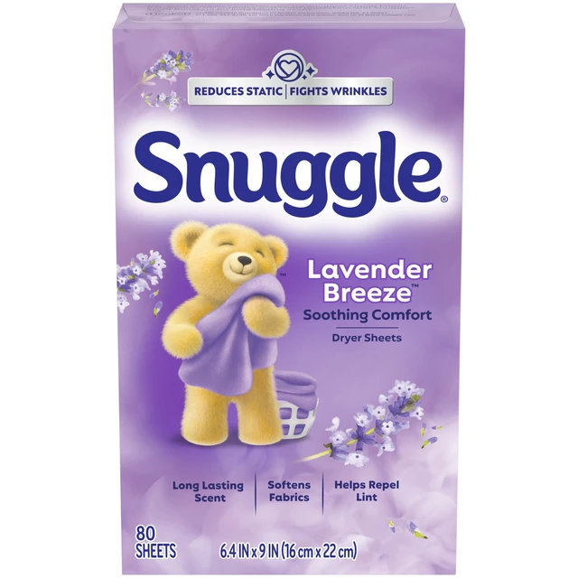 Alt view image 5 of 7 - Snuggle Lavender Breeze Dryer Sheets 80 Count