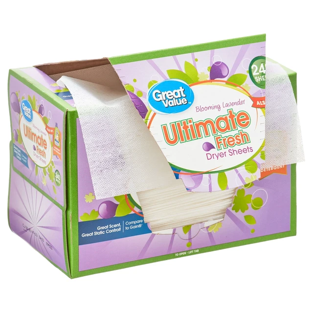 Alt view image 5 of 6 - Great Value Ultimate Fresh Dryer Sheets, Blooming Lavender, 240 Count